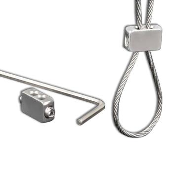 Seilklemme für Drahtseil 1-2 mm