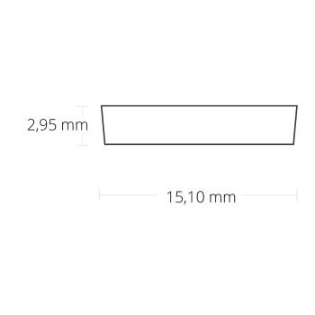 Preview: Abdeckung COVER57 opal 200cm für GROUND-IN10, begehbar