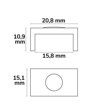 Preview: Magnethalter Z43 silber für SURF12