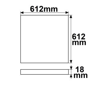 Preview: Infrarot-Panel PREMIUM Professional 320, 612x612mm, 305W