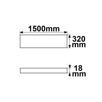 Preview: Infrarot-Panel PREMIUM Professional 400, 320x1500mm, 380W