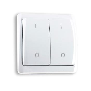 IR-PANEL CONTROL 2-fach Funk-Wandsender, batteriebetrieben (A23 12V enthalten)