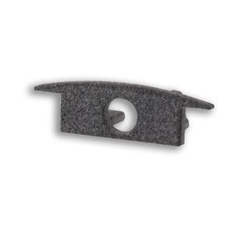 Endkappe EC230 für Profil MINI-EB V2, grau, gerade, mit Kabeldurchführung, 1 STK