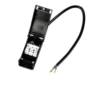 Anschlussbox 2x3-polig, 0,5-2,5mm², max. 450V/16A zur Durchverkabelung, mit 30cm Anschlussleitung
