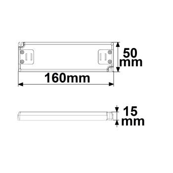 Preview: LED Trafo 12V/DC, 0-30W, SELV, ultraflach