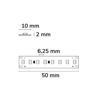 Preview: LED HEQ927 Flexband High Bright, 48V DC, 17W, IP20, 2700K, 140lm/W, 160 LED/m, 10m Rolle