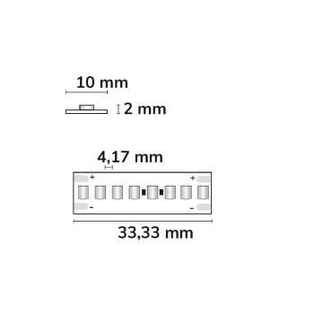 Preview: LED HEQ927 Flexband High Bright, 48V DC, 22W, IP20, 2700K, 140lm/W, 5m Rolle, 240 LED/m