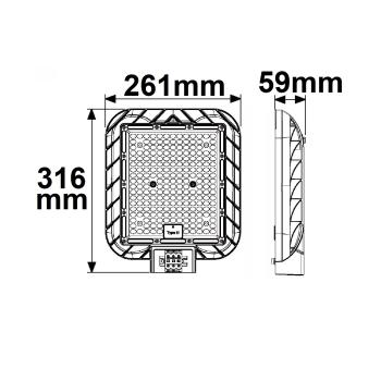 Preview: LED Street Light Modul EM145 RAL8019 Graubraun, 4000K, IP65, 140 lm/W, exkl. Adapter