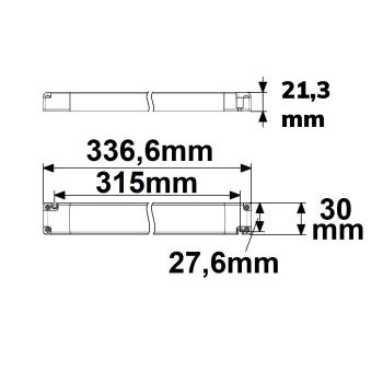 Preview: LED CCT PWM-Trafo 24V/DC, 0-100W, 2 Kanal, ultraslim, Push/DALI-2 DT8 dimmbar, SELV