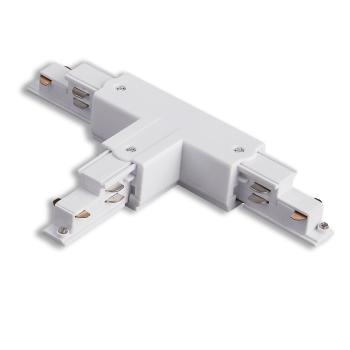3-Phasen DALI T-Verbinder für Aufbauschiene, N-Leiter rechts, weiß
