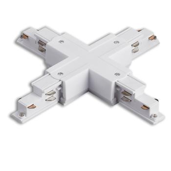 3-Phasen DALI X-Verbinder für Aufbauschiene, weiß