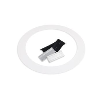 Loch Adapterplatte für Downlights, ohne Federn, weiß, ID 200mm - AD 260mm