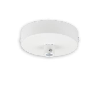 Deckenbaldachin rund, weiß, für Kabel mit bis zu max. 9,8mm Manteldurchm.