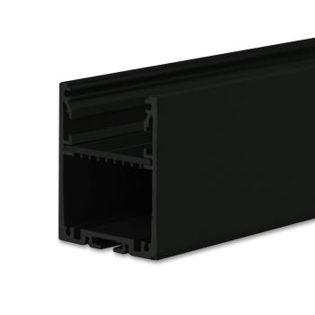 LED Aufbauprofil LAMP30 V1 Aluminium schwarz RAL 9005, 300cm