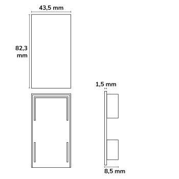 Preview: Endkappe EC113 weiß für LAMP30 V1+V2 mit U-COVER63, 2 Stück, mit Lichtfalle