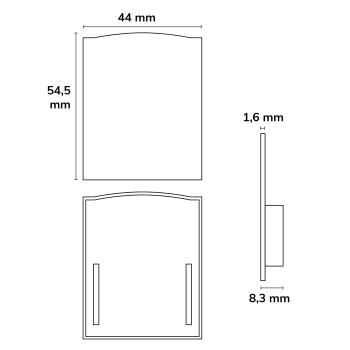 Preview: Endkappe EC114 silber für LAMP30 V1+V2, 2 Stück, mit Lichtfalle