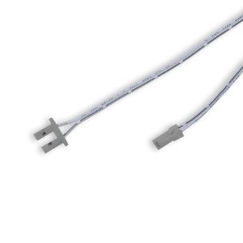 Endkappe grau für Surf12 Flat mit Einspeiser für FC-Flexband, 50cm Kabel + MiniAmp-Stecker, max. 3A