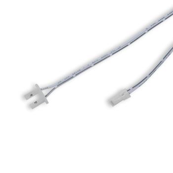 Endkappe weiß für Surf12 Flat mit Einspeiser für FC-Flexband, 50cm Kabel + MiniAmp-Stecker, max. 3A