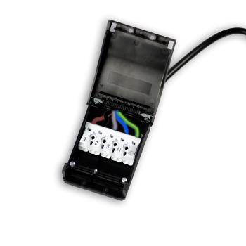 Anschlussbox 2x5-polig, 0,5-2,5mm², max. 450V/16A zur Durchverkabelung, mit 30cm Anschlussleitung