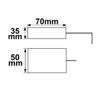 Anschlussbox 2x5-polig, 0,5-2,5mm², max. 450V/16A zur Durchverkabelung, mit 30cm Anschlussleitung