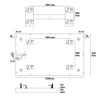 Preview: Infrarot-Panel BEST STANDARD 320x520mm, 160W