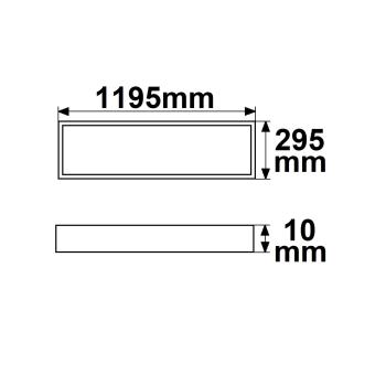 Preview: LED Panel Business Line 1200 UGR<19 2H/2H, 36W, weiß RAL9016, neutralweiß, PowerSwitch 21-40W