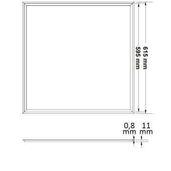 Preview: LED Panel Frame 625, 40W, warmweiß, PowerSwitch 21-40W