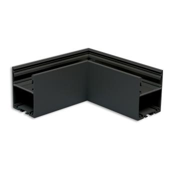 LAMP30V1 90° Eck, geschweißt, 120x120mm, schwarz RAL 9005, exkl. Cover