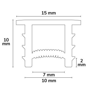 Preview: FLEX-COVER10 Twist+Bend, Silikon, schwarz, 5% Transm., 5m Rolle