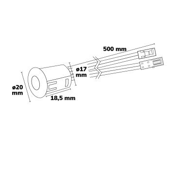 Preview: MiniAMP PIR-Bewegungsmelder, 3m Detektionradius, 30 sec., 12-24V DC, 3A
