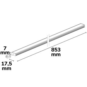 Preview: LED UP-Modul für Hängeleuchte Raster UGR<19, 110°, 8W, 4000K, DALI dimmbar