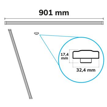 Preview: LINKLINE50 UP-Modul 10W für 120cm LED Hängeleuchte LINKLINE50 schwarz