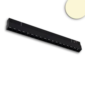 Track48 Leuchte 32cm schwarz, 18W, 36°, UGR<19, 48V DC, 4000K, CRI90, Line+, DALI dimmbar