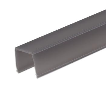 COVER schwarz/matt für Track48 Aufbauschiene flat (H25), 200cm, 25% Transmission