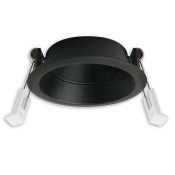 Einbaur. f. Einbaustrahler Back68&LED Modul SYS-GU10, schwenkbar, schwarz matt