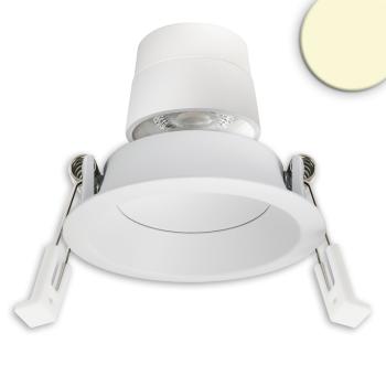 LED Einbaustr. Back68, weiß matt, rund, 5W, CRI90, 2700K, schwenkbar, rückvers., UGR<12, dimmbar