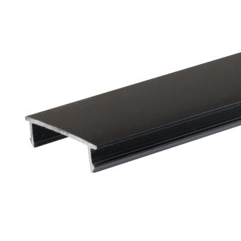 Schutzcover schwarz für Track48 Trockenbau-, Einbau- u. Aufbauschiene (H50), 300cm