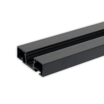 Gardinenprofil Curtain10 ONE, schwarz RAL9005, 200cm