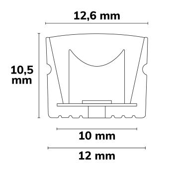 Preview: LED Wallwasher Flexband 20x55°, 4000K, 24V DC, 18W, IP54, CRI90, 3m Rolle, 70 LED/m