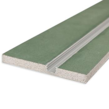 Plaster 10 One Gipskarton-Feuchtraumplatte 12.5mm, mit Profileinsatz inkl. Schutzcover, 100cm