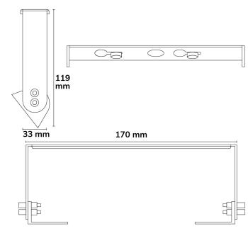 Montagebügel für 117140 Hallenleuchte ECO