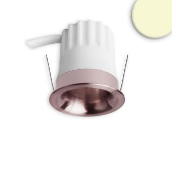 LED Einbaustrahler BACK32, rosegold, rund, 5W, CRI90, 3000K, rückversetzt, Honeycomb, dimmbar