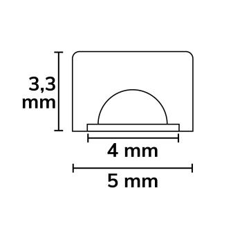 Preview: LED NEON927 MiniCut MiniAmp Milky Flexband, 24V DC, 7W, IP20, 2700K, 5m Rolle, 400 LED/m