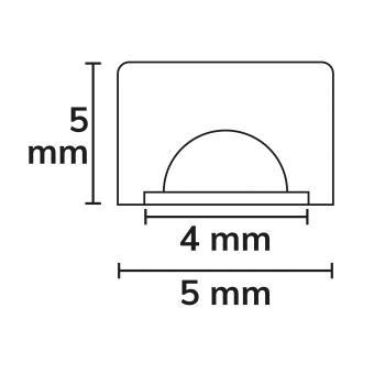 Preview: LED NEON940 MiniCut MiniAmp Milky Flexband, 24V DC, 7W, IP20, 4000K, 2.5m Rolle, 400 LED/m