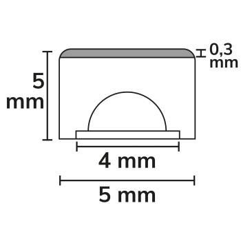 Preview: LED NEON940 MiniCut MiniAmp Black Flexband, 24V DC, 7W, IP20, 4000K, 1.2m Rolle, 400 LED/m