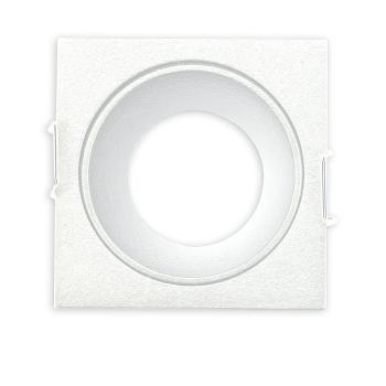 Einbaurahmen für MR11/GU10 Mini Spots, eckig, weiß