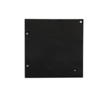 Endkappe Alu EC131 für Curtain10 ONE HIGH mit VISOR, 1 Paar (links & rechts), schwarz