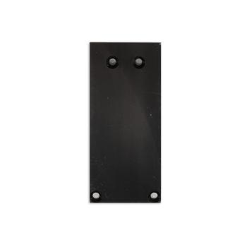 Endkappe Alu EC130 für Curtain10 ONE HIGH, 2 Stück, schwarz