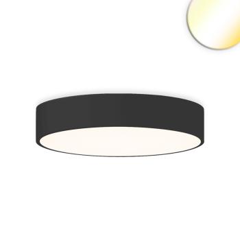 LED Deckenleuchte UGR<19 2H, schwarz, 40W|50W, IP44, DN600, ColorSwitch 2700|3000|4000K, dimmbar