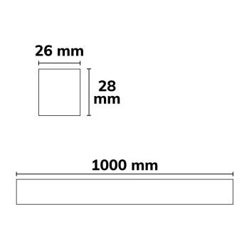 Preview: Schaumstoffdrainage für Profil GROUND-OUT16, 100cm